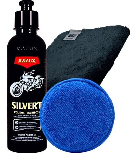 Polidor Tira Risco Moto Silvert Razux Pano Aplicador Vonixx