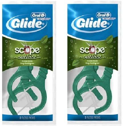 Oral-BGlide Complete Plus Scope Outlast Floss Picks, 72 Count - 216 Floss Picks Total