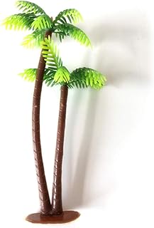 VICASKY 1/3/5/12pcs Palm Tree Model Mini Landscape Palm Tree Model Landscape Model Coconut Palm Tree Artificial Plastic Models Trees Miniature Coconut Palm Trees