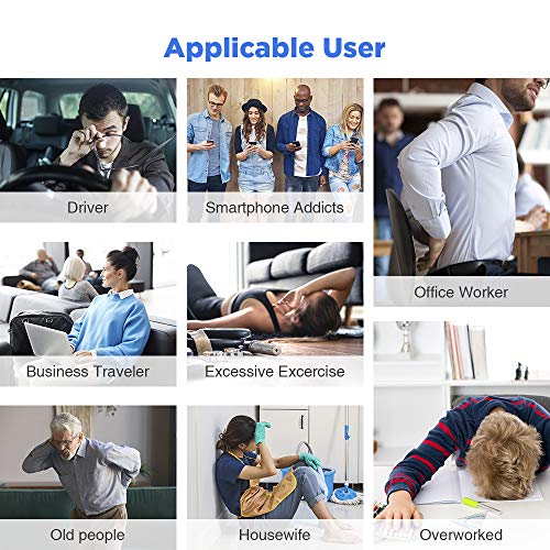 NURSAL 24 Modes TENS Unit Muscle Stimulator with Continuous Stimulation, Rechargeable Electronic Pulse Massager with 8 Pads for Back and Shoulder Pain Relief and Muscle Strength