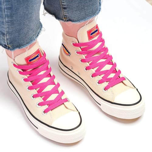 Image of Stepace [2 Pairs Flat Shoe Laces for Sneakers 30 inch-72 inch Length 26 Color Shoelaces