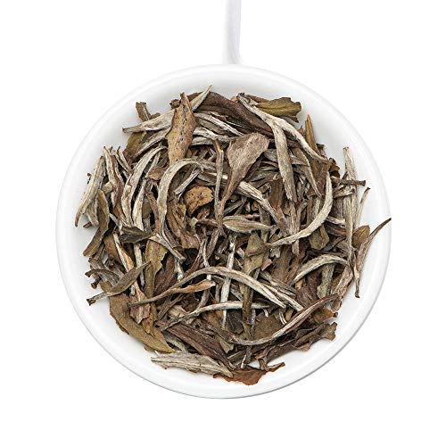 Image of VAHDAM, Darjeeling Pearl White Tea | 100% Pure Unblended White Tea Loose Leaf | 1.76oz (25 Cups)