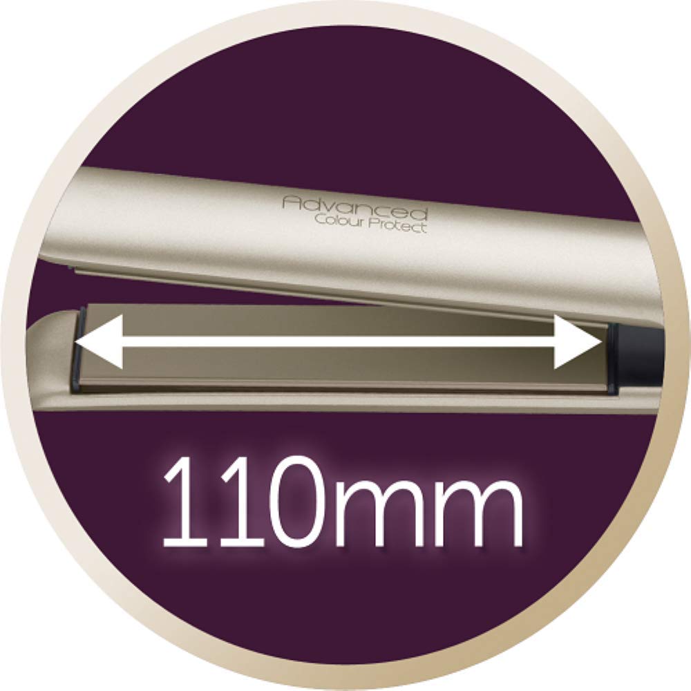 Remington S 8605 Messa in Piega Piastra per Capelli Caldo Champagne 3 m, Acciaio Inossidabile