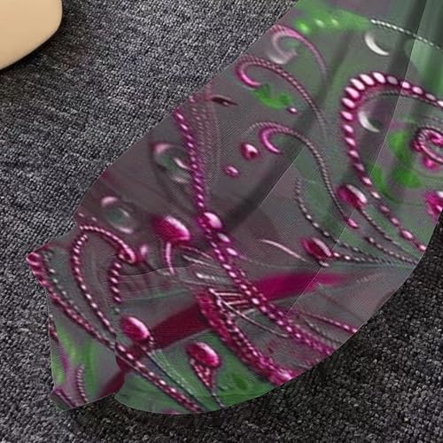 Womens Chiffon Shrug Open Front Floral Print Cardigan Fashion Long Sleeve Collarless Tie Beach Cover Up4