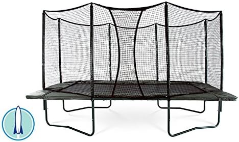 AlleyOOP PowerBounce 10’x17’ Trampoline with Enclosure | 2 Layers of High Performance Black Springs | 50+ Patent & Safety Innovations | Lifetime Frame Warranty