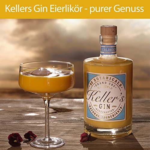 Keller&Friends Gin Eierlikör (1 x 0,5l), einzigartiger Gin-Likör aus 66 Botanicals mit hochwertigem Eierlikör, 17% vol… – Bild 5