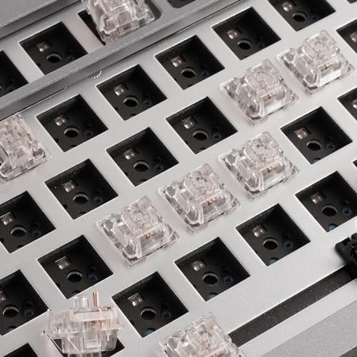 Image of Akko V3 Crystal Pro Keyboard Switch with Dustproof Stem for Mechanical Gaming Keyboard, 43gf Actuation Force Key Pre-Lubed Switches (45pcs)