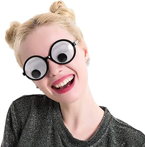 おもしろメガネ クレイジーアイズ 眼鏡 揺れる メガネ ガチャガチャメガネ お笑い芸人 目玉メガネ パーティー イベント 誕生会 コント 合コン ジョーク雑貨 どっきり雑貨