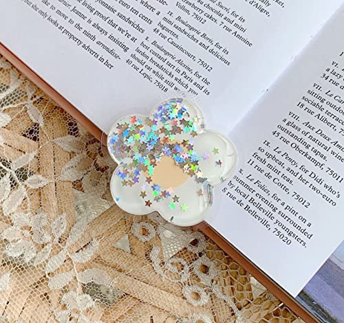 Image of KRZNA Gel Filled Mobile Holders Selfie Holder Designed for Kids, Girls and Teens. [ Gel Inside ]-(Model - Flower White)