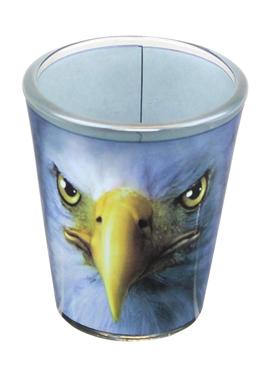 Just FunkyEagle Face 2oz Shot Glass
