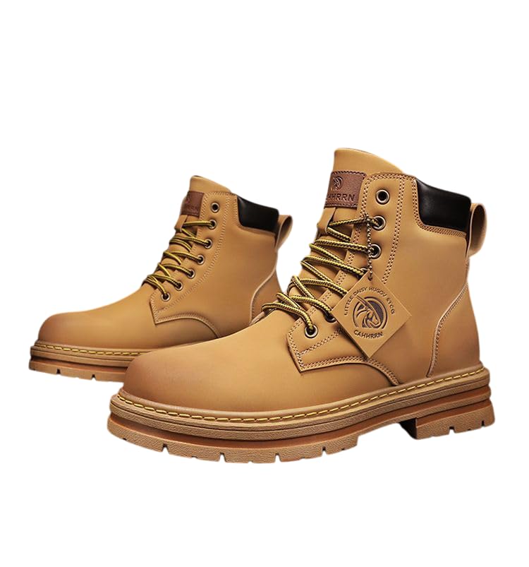 Men's Military Tactical Boot Leather Motorcycle Combat Hiking Shoes Comfortable Ankle Shoes