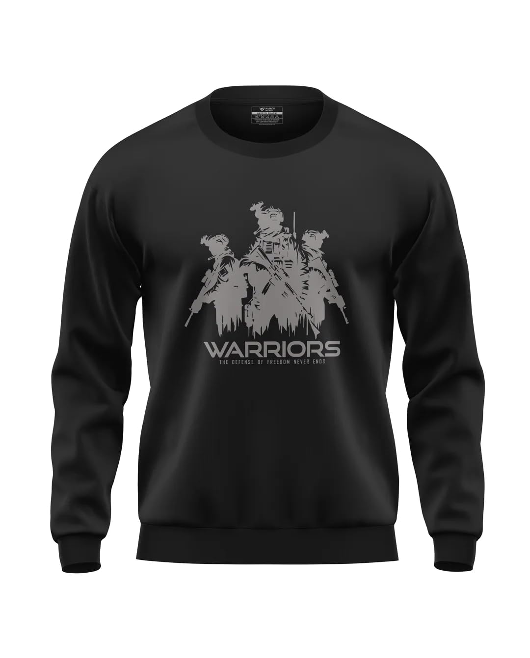 warriorworld Men's Cotton Sweatshirt | Warriors Print Pullover | Winter Wear for Men | Regular Fit Casual-picture-56