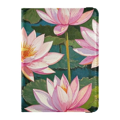 Rosa Oro Pittura A Olio Sentimento fiore pelle decorativo viaggio portafoglio donna passaporto titolare Documenti di Viaggio Organizzatore Protector Passaporto Titolare Caso Impermeabile Fiore di