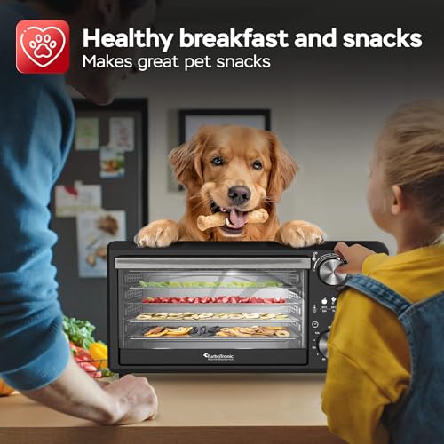 TurboWave BIO Dörrgerät komplett aus Metall, 14 Liter, 5x Einlegeboden, inkl. Timer und Rezeptheft (14 Liter) - 6