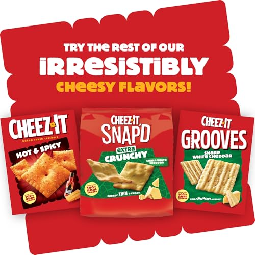 Cheez-It Crunch Cheesy Baked Snacks, Lunch Snacks, Variety Pack (3 Bags) - image 5