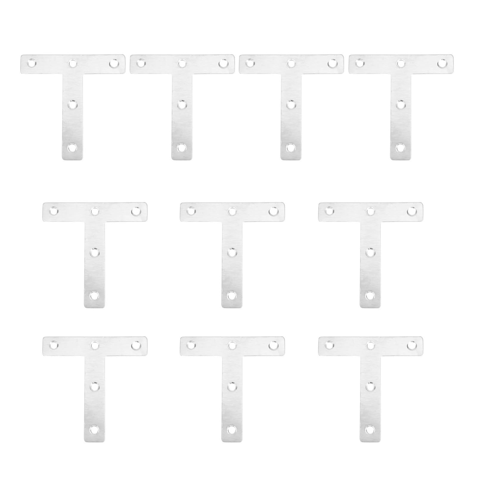 Gvzugm One Color 20Pcs Stainless Steel Fixed Plate Corner Brace 80Mm Angle Bracket Connector Repair Sheet For Diy Tools