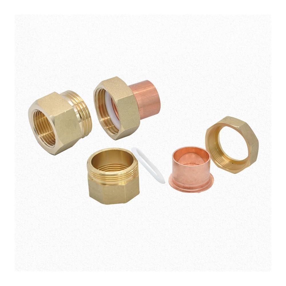 1/4" 3/8" 1/2" 3/4" 1" -4" Female Brass To Copper Solder Cup Connector End Feed Plumbing Fitting Coupler For Air Conditioner(1l2 BSP To 16mm ID)