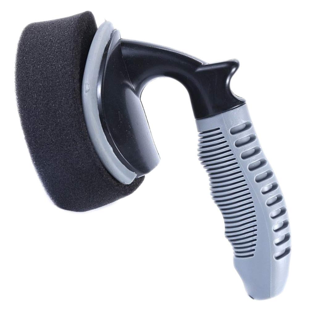 FAVOMOTO 1set Car Wheel Polishing Brush Kit Includes Wax Sponge and Handle for Car Cleaning Tire Shine and Detailing and Absorbent for Interior and Exterior Use