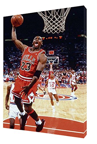 LEGEND 23 MICHEAL JORDAN PRINT ON FRAMED CANVAS WALL ART 16 x 12 inch -18mm depth