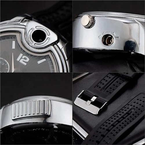 Encendedor de pulsera multi-función 2 en 1 negro miniatura 5