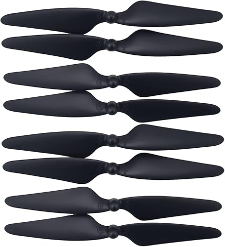 8pcs hélices para Hubsan H501S H501A H501C H501M F17 F100 MJX B3 Bugs 3 D85 EX2H B2C B2W B2 Bugs 2 D80 F18 F200SE HS700 Cuatro ejes Drone Repuestos