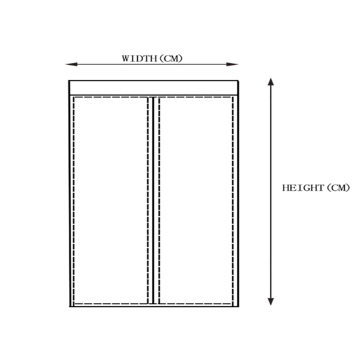 Magnet Fliegengitter Tür mit Magneten Großes Mesh Fliegen Moskitonetz Schwarz 120 * 220 cm Services Protector