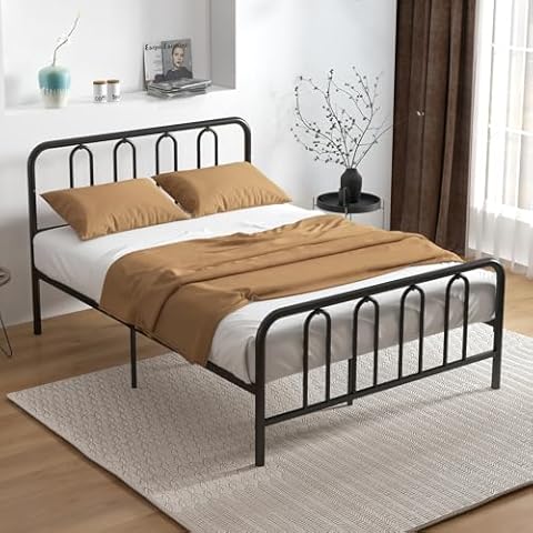 RELAX4LIFE Double/King Metal Bed Frame Cover