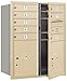 Salsbury Industries 3710D-08SFU 4C Horizontal Mailbox, Sandstone