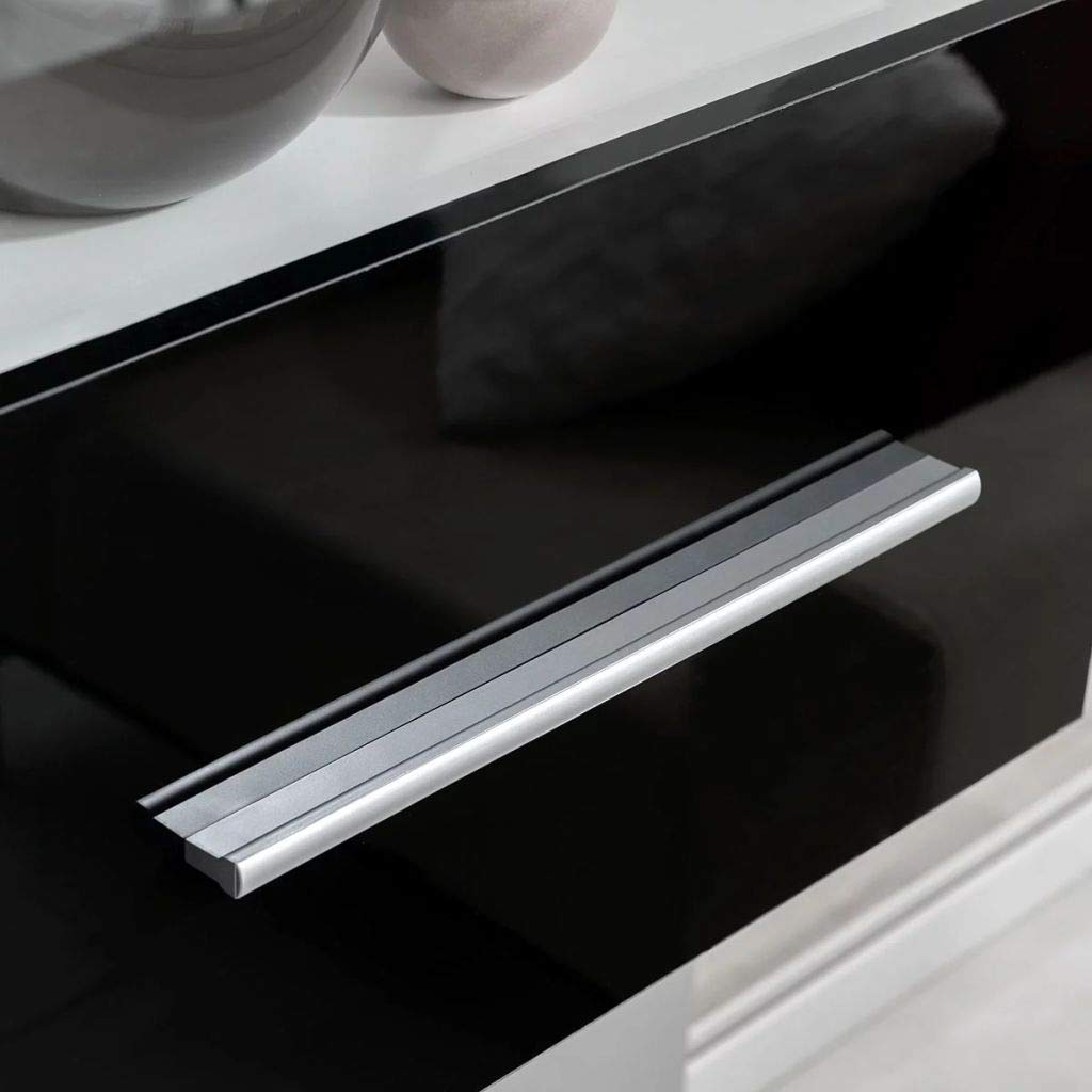 vidaXL Juego de Muebles de salón 5 Piezas con iluminación LED Negro