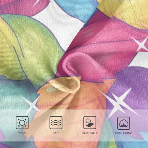 KLL Realistic Knitted Illustration Rainbow Texture Little Boys Soft Underwear Cute Undies3