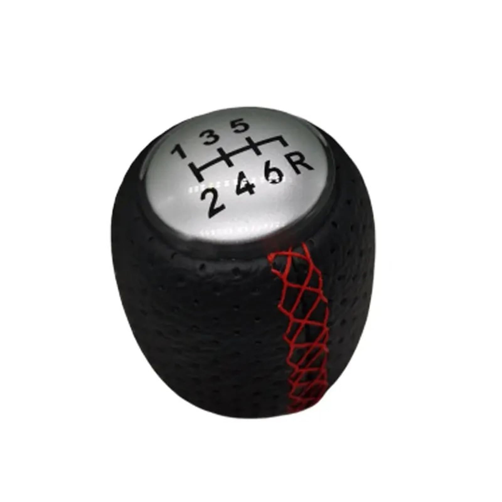 DWTNMEX Gear Shift Knob for ALFA for Romeo 159 for Brera for Spider 2005-2011 5 6 Speed Car Shift Knob Gear 55344557(6R red)