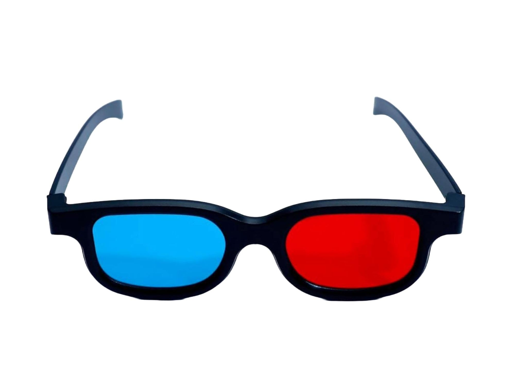 Tronics India TI-RC03-1 Red Cyan 3D Glasses | Plastic Frame for 3D Videos, Photos, Magazines, Movies, and Games, Lightweight Design | Perfect for Viewing 3D Content (Pack of 1)