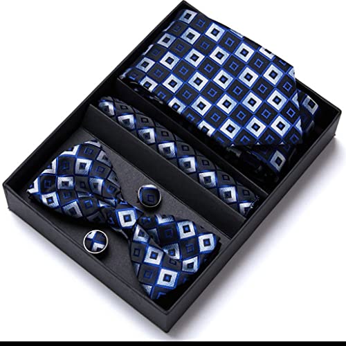 Set de corbata y pañuelo para hombre estilo slim