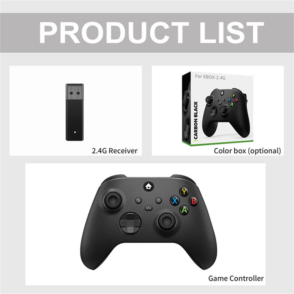 LiLiTok Gampad Controller per Xbox Serise X/S Wireless Controller, Antiscivolo Rocker Gaming Maniglia con 2.4G Adpater per PC Gaming Accessori (giallo)