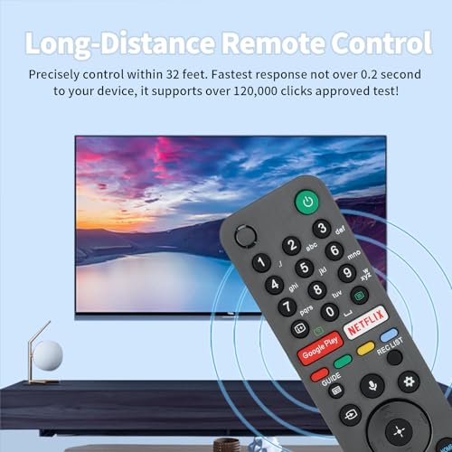 Voice Remote Control RMF-TX500E Compatible with Sony 4K HD TV KD-55AG9 KD-65AG9 KD-77AG9 KD-85ZG9 KD-75XH92 KD-85XH90 KD-49XH9505 KD-55XH9077 Replacement Controller with Google Play NETFLIX LIX - Image 4