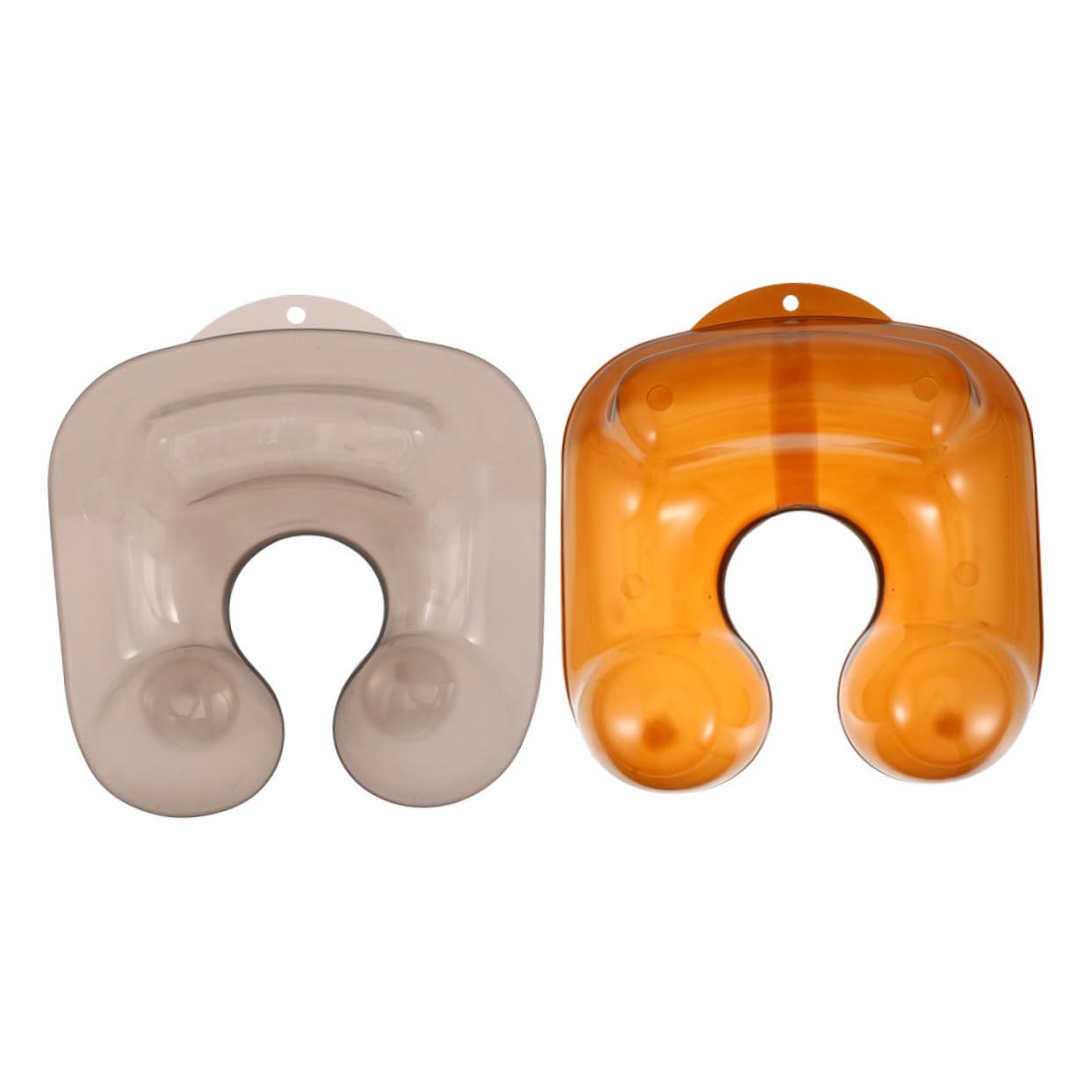 HAKIDZEL Hairdressing Neck Tray 2pcs Plastic Waterproof Shoulder Tray Hair Perming Neck Rest Hair Dye Collar for Barbershop Home Use