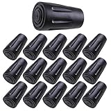 Diseño agradable: diámetro interno: 11 mm, diámetro externo (superior: 17 mm, inferior: 24 mm), altura: 40 mm, adecuado para la mayoría de los bastones de trekking. Forma óptima para un mejor comportamiento de giro, función de amortiguación de apoyo y sujeción perfecta.