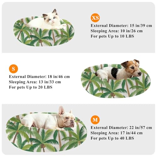 Lit d'été en forme de cocotier d'exception pour animaux S - 8