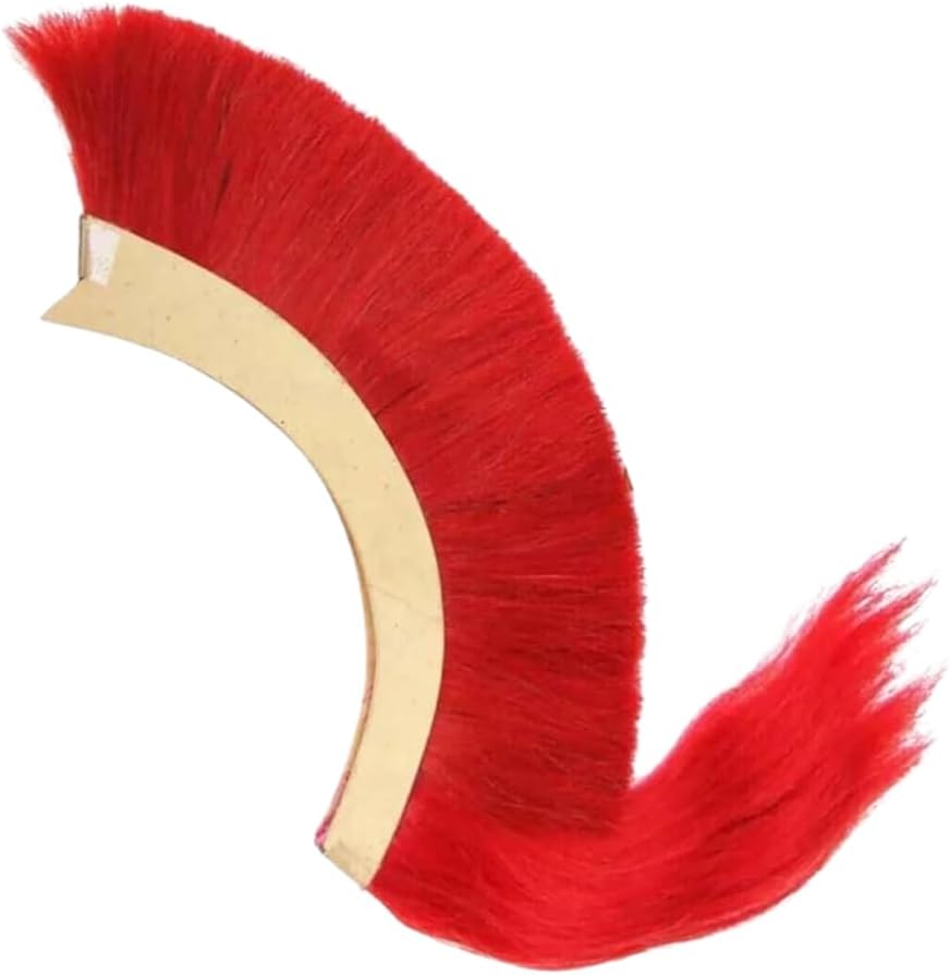 Red Plume Red Crest Brush New Natural Horse Hair For Greek Corinthian Helmet