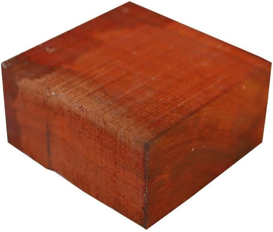 Lumber Wood for Woodworking - Construction - Landscaping Beautiful Exotic PADAUK Bowl Blank Lathe Turning Wood Block Size 7" x 7" x 2"