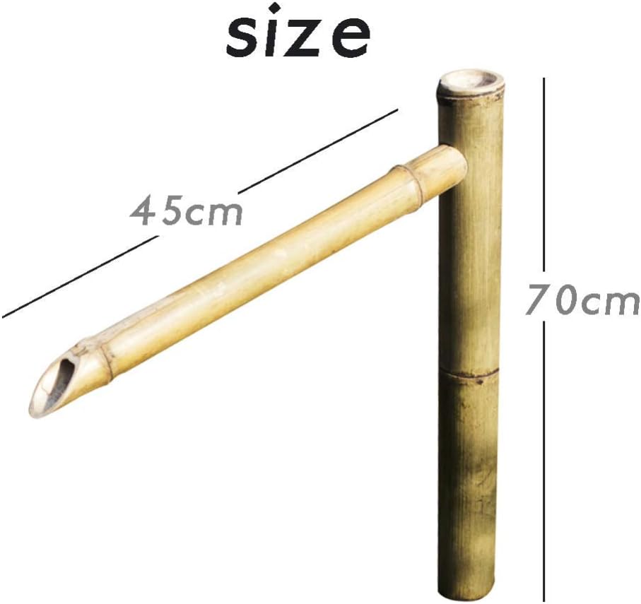 Bamboo Feng Shui Water Fountain Outdoorese Garden Feature Spout and Pump for Outdoor, Garden Decoration
