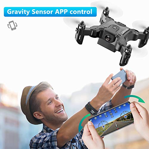4DRC Mini Drone with 720p Camera for Kids and Adults, FPV Drone Beginners RC Foldable Live Video Quadcopter,App Control,3D Flips and Headless Mode,One Key Return,Altitude Hold,3 Modular Battery