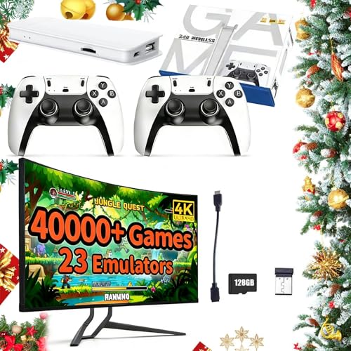 Image of Retro Gaming Console-M15 Retro Game Stick Pro 2026, 4K HDMI video game console with 14 emulators, Stick & Play TV Game Stick with two 2.4G wireless controllers