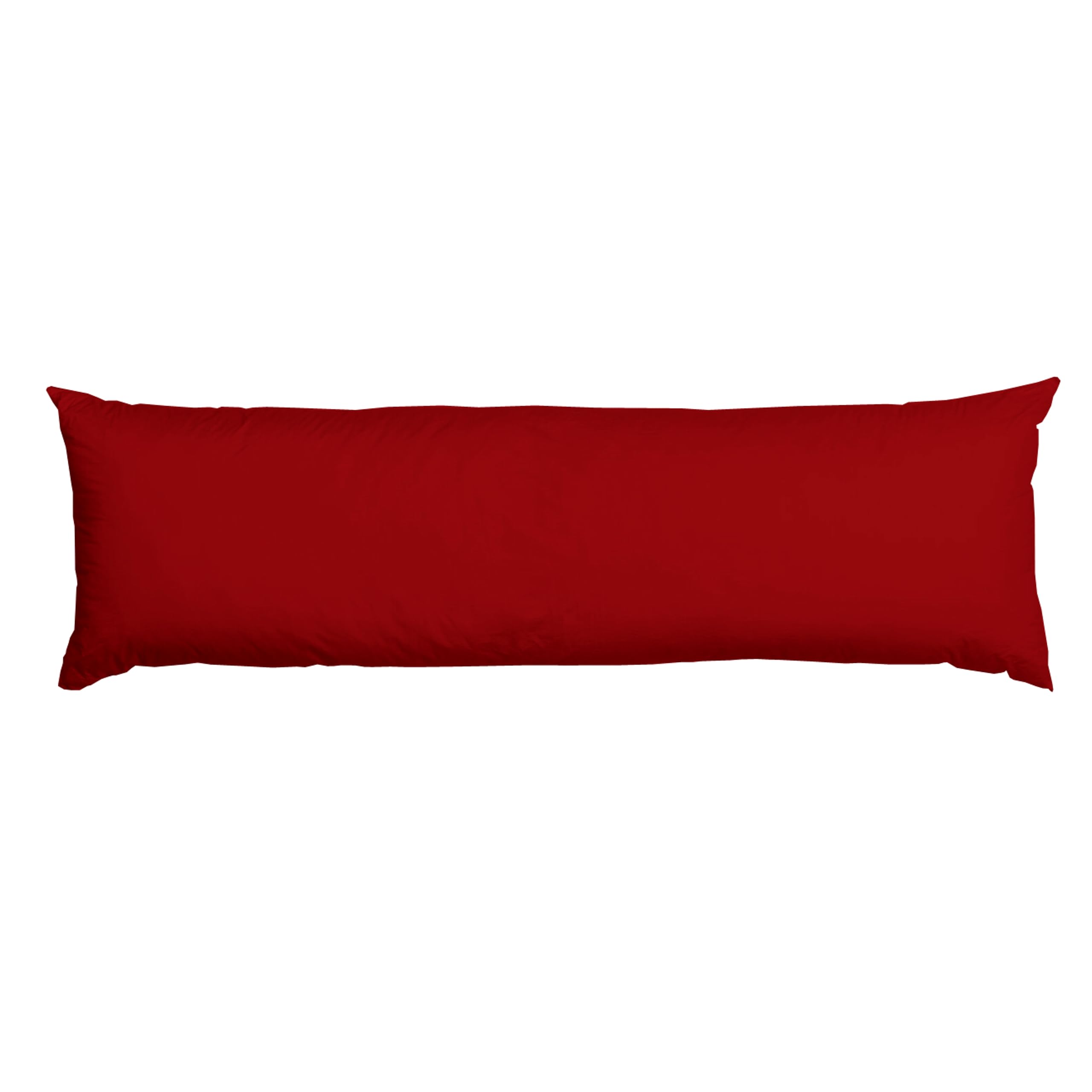 AmigoZone Bolster Pillow (Super King 6FT)- Hollowfiber Filled Body Pillow, Long Pillow for Maternity Support, Side Sleeper With Free Pillow Case (Red, Super King 6FT (72"))