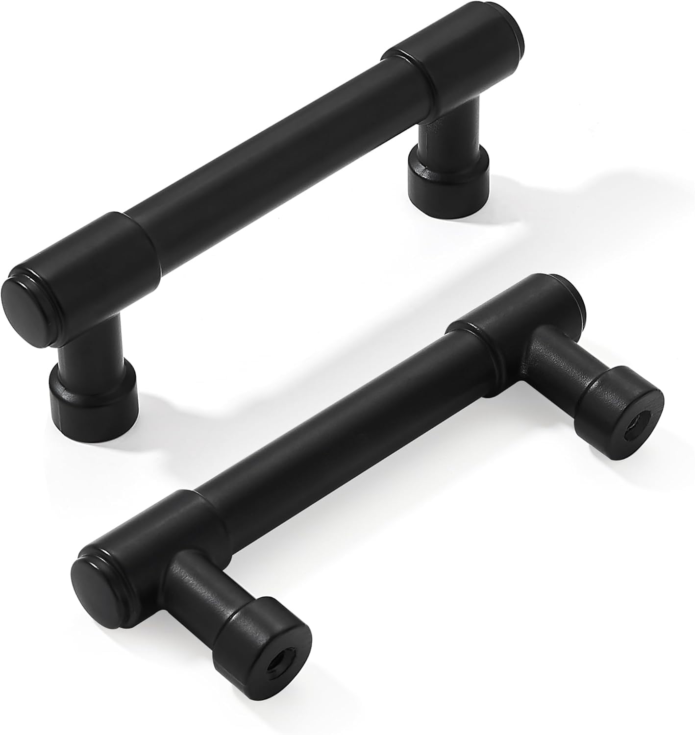 khtumeware 20 pieces matte black 76mm hole centers for kitchen cabinets, cabinet handles, drawer handles — image 1