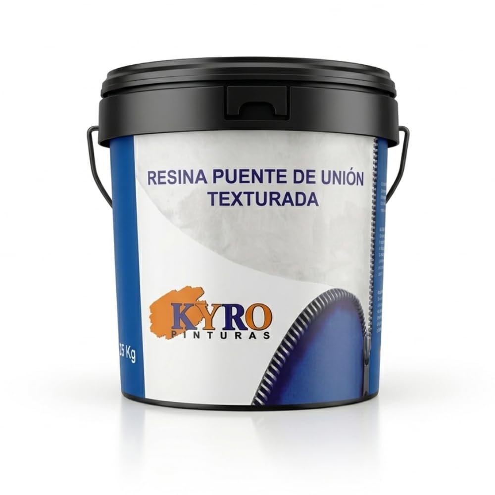Resina Puente de Unión Texturada - Imprimación Alta Adherencia para Morteros y Hormigón - Color Azul Suave - 25kg, 5Kg, 1Kg (5 Kilogramos)