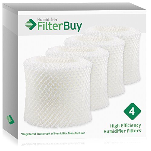FilterBuy Replacement Humidifier Wick Filters Compatible with HWF64 Holmes, Sunbeam & Bionaire. Fit Units requiring Filter B. Pack of 4.