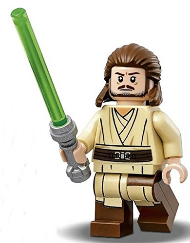 LEGO Star Wars: The Phantom Menace - Qui-Gon Jinn Minifigure with Lightsaber 2017