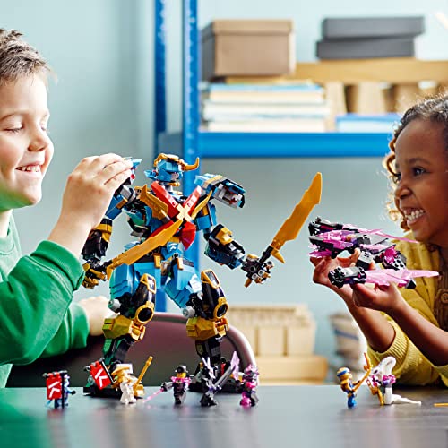 NINJAGO Nya's Samurai X MECH Action Figure, 71775 Robot Ninja Toy con Golden Jay Plus 7 Minifigure - Lego - Immagine 2