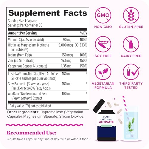Vitauthority Lustriva Women's Hair Supplement